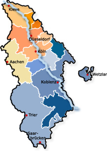 Posaunenwerk Rheinland - direkt zur Bezirksauswahl